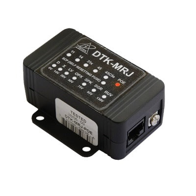 Protector Contra Sobretensiones PoE/HiPoE Hasta 10 GbE, Para Cámaras IP PoE, WAP, Control de Acceso, Iluminación PoE Protector Contra Sobretensiones PoE/HiPoE Hasta 10 GbE, Para Cámaras IP PoE, WAP, Control de Acceso, Iluminación PoE